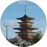 Traditional Japanese pagoda structure