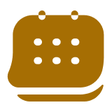 Minimalist calendar design with dots